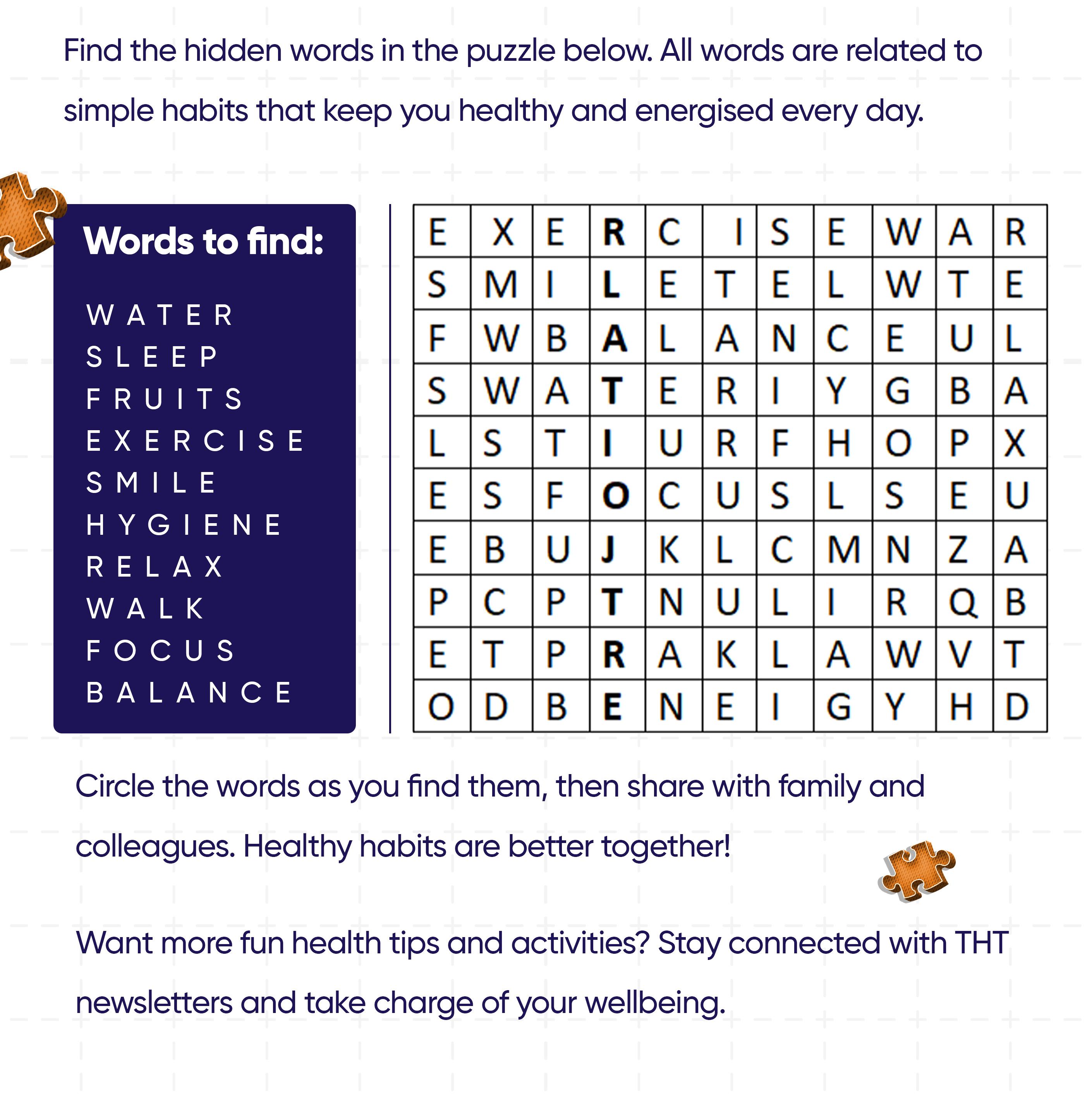 Tangerine General Insurance Word Search Puzzle Corner
