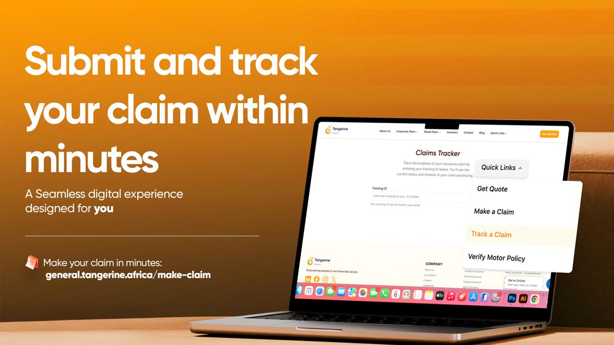 Make and Track Your Insurance Claim Online with the Tangerine Claims Portal